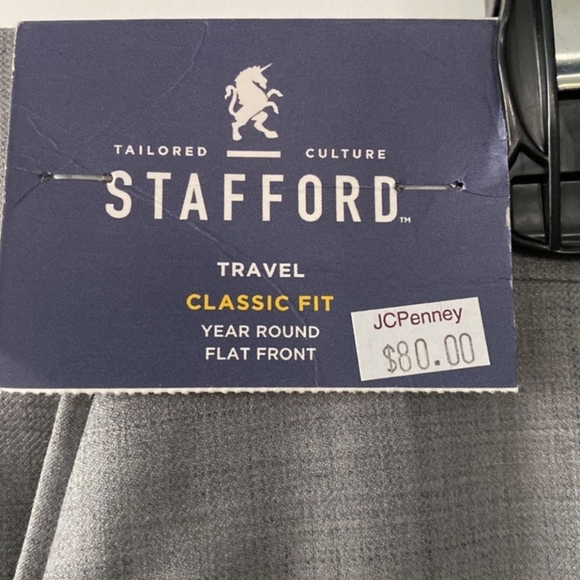 STAFFORD TRAVEL CLASSIC FIT COMFORT DRESS FLAT FRONT TROUSER - Picture 4 of 10